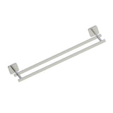 Kartners - MILAN - 18-inch Double Bathroom Towel Bar-Brushed Nickel - Brushed Nickel
