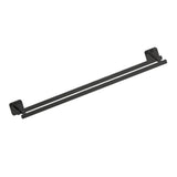 Kartners - MILAN - 24-inch Double Bathroom Towel Bar-Matte Black - Matte Black