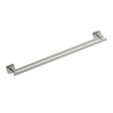 Kartners - MILAN - 24-inch Double Bathroom Towel Bar-Brushed Nickel - Brushed Nickel