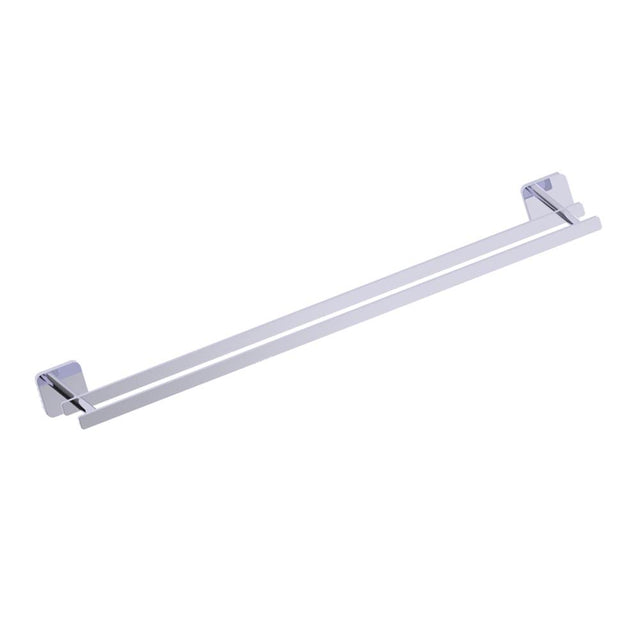 Kartners - MILAN - 24-inch Double Bathroom Towel Bar-Polished Chrome - Polished Chrome