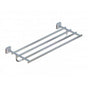 Kartners - MILAN - Towel Shelf with 24-inch Bathroom Towel Bar-Polished Chrome - Polished Chrome