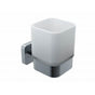 Kartners - MILAN - Bathroom Tumbler Cup & Toothbrush Holder-Polished Chrome - Polished Chrome