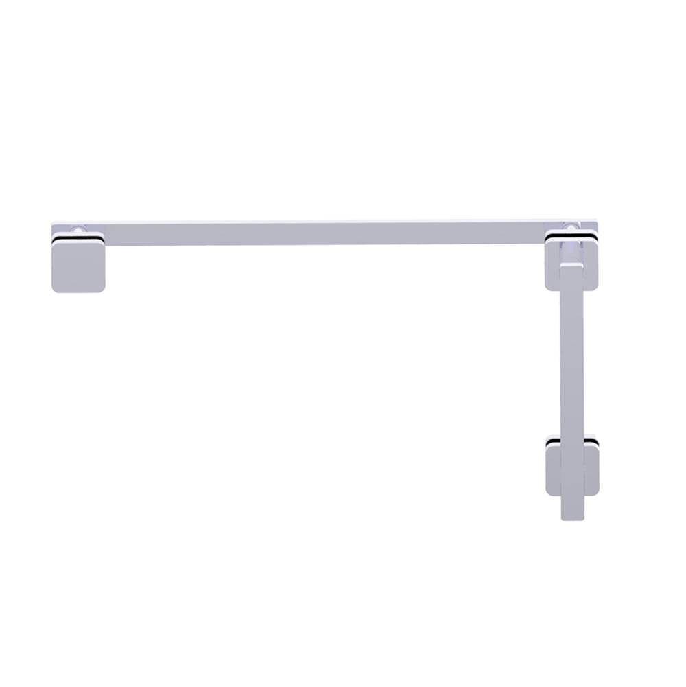 Kartners - MILAN - 8-inch x 18-inch Offset Shower Door Handles -Polished Chrome - Polished Chrome