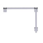 Kartners - MILAN - 12-inch x 18-inch Offset Shower Door Handles -Polished Chrome - Polished Chrome