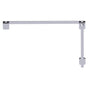 Kartners - MILAN - 12-inch x 24-inch Offset Shower Door Handles -Polished Chrome - Polished Chrome