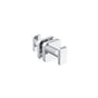 Kartners - MILAN - Double Shower Door Handle-Polished Chrome - Polished Chrome
