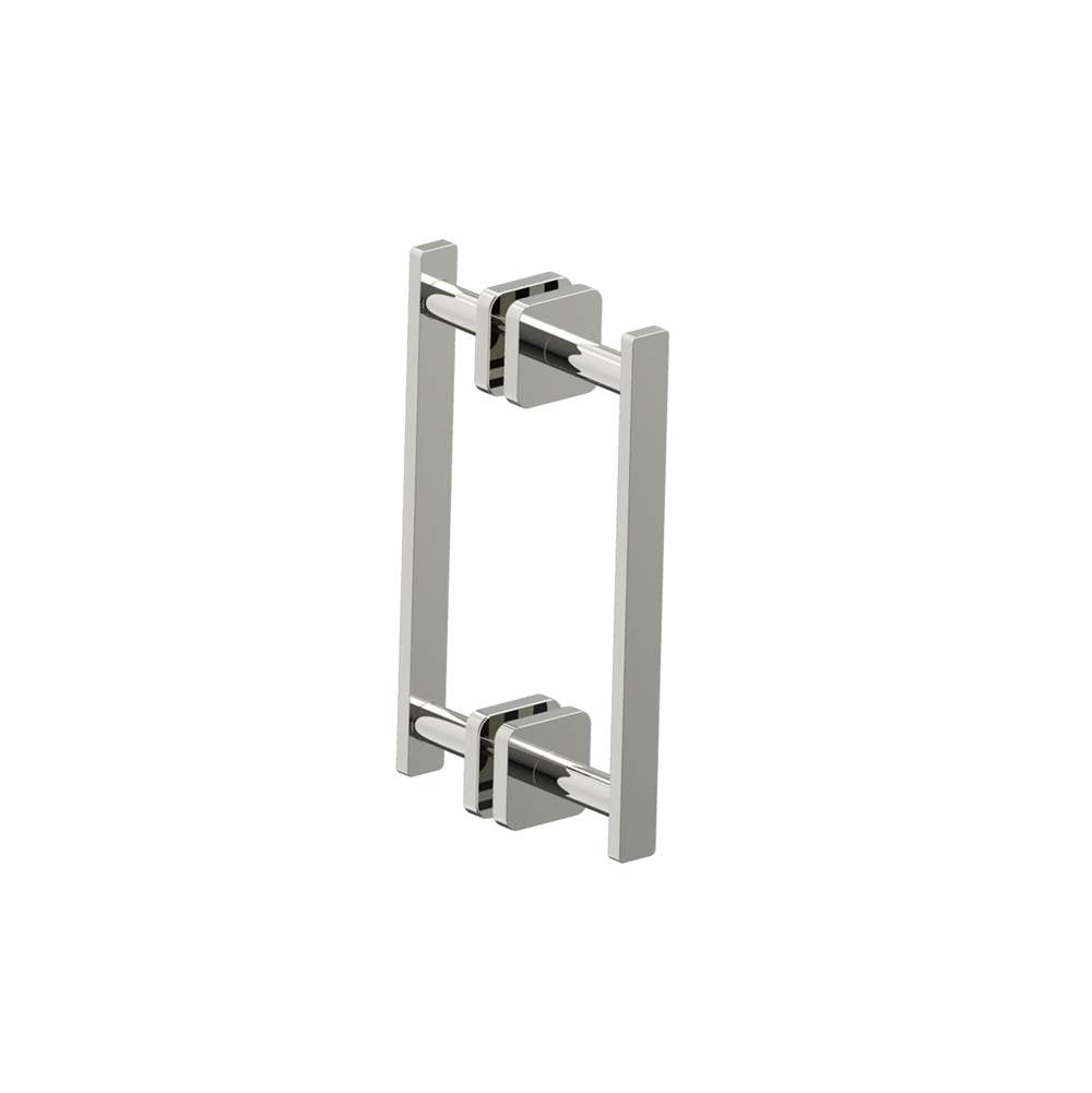Kartners - MILAN - 8-inch Double Shower Door Handle-Polished Nickel - Polished Nickel