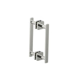Kartners - MILAN - 8-inch Double Shower Door Handle-Polished Nickel - Polished Nickel