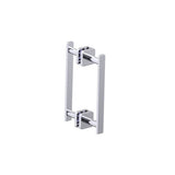 Kartners - MILAN - 8-inch Double Shower Door Handle-Polished Chrome - Polished Chrome