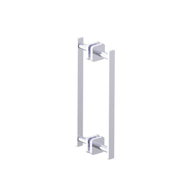 Kartners - MILAN - 12-inch Double Shower Door Handle-Polished Chrome - Polished Chrome