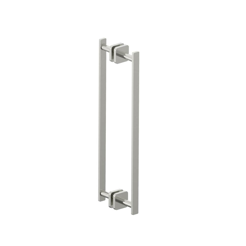 Kartners - MILAN - 18-inch Double Shower Door Handle-Brushed Nickel - Brushed Nickel