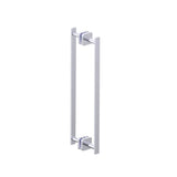 Kartners - MILAN - 18-inch Double Shower Door Handle-Polished Chrome - Polished Chrome