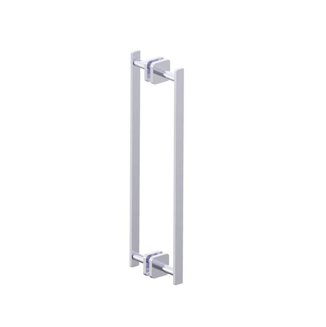 Kartners - MILAN - 18-inch Double Shower Door Handle-Polished Chrome - Polished Chrome