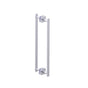 Kartners - MILAN - 18-inch Double Shower Door Handle-Polished Chrome - Polished Chrome