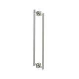 Kartners - MILAN - 24-inch Double Shower Door Handle-Brushed Nickel - Brushed Nickel