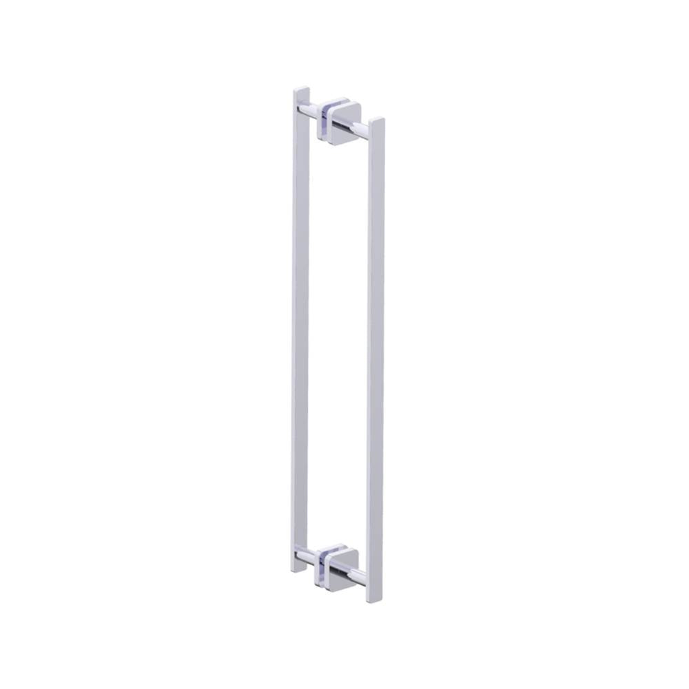 Kartners - MILAN - 24-inch Double Shower Door Handle-Polished Chrome - Polished Chrome