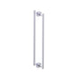 Kartners - MILAN - 24-inch Double Shower Door Handle-Polished Chrome - Polished Chrome