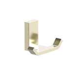 Kartners - COLOGNE - Double Prong Robe Hook-Brushed Brass - Brushed Brass