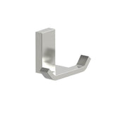 Kartners - COLOGNE - Double Prong Robe Hook-Brushed Nickel - Brushed Nickel