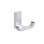Kartners - COLOGNE - Double Prong Robe Hook-Polished Chrome - Polished Chrome