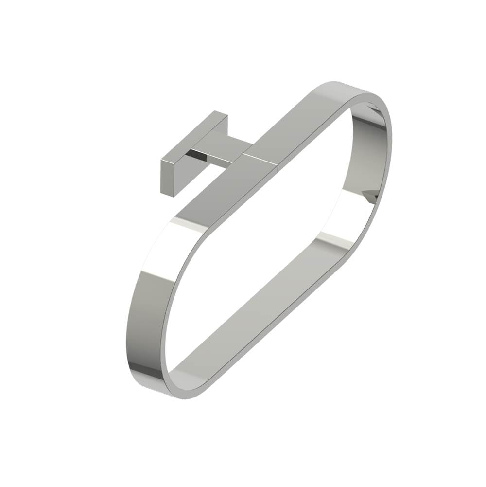 Kartners - COLOGNE - Round Towel Ring-Polished Nickel - Polished Nickel