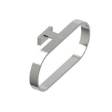 Kartners - COLOGNE - Round Towel Ring-Brushed Nickel - Brushed Nickel