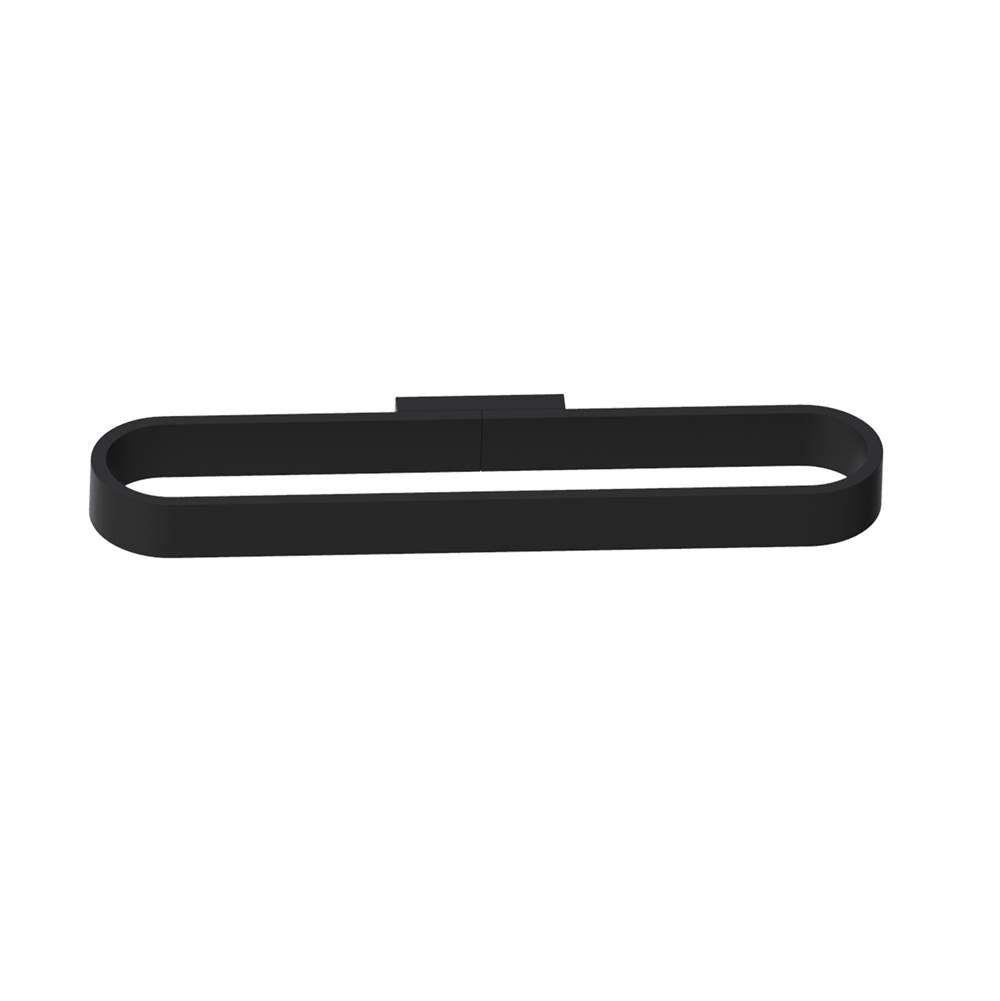 Kartners - COLOGNE - Horizontal Hand Towel Holder-Matte Black - Matte Black