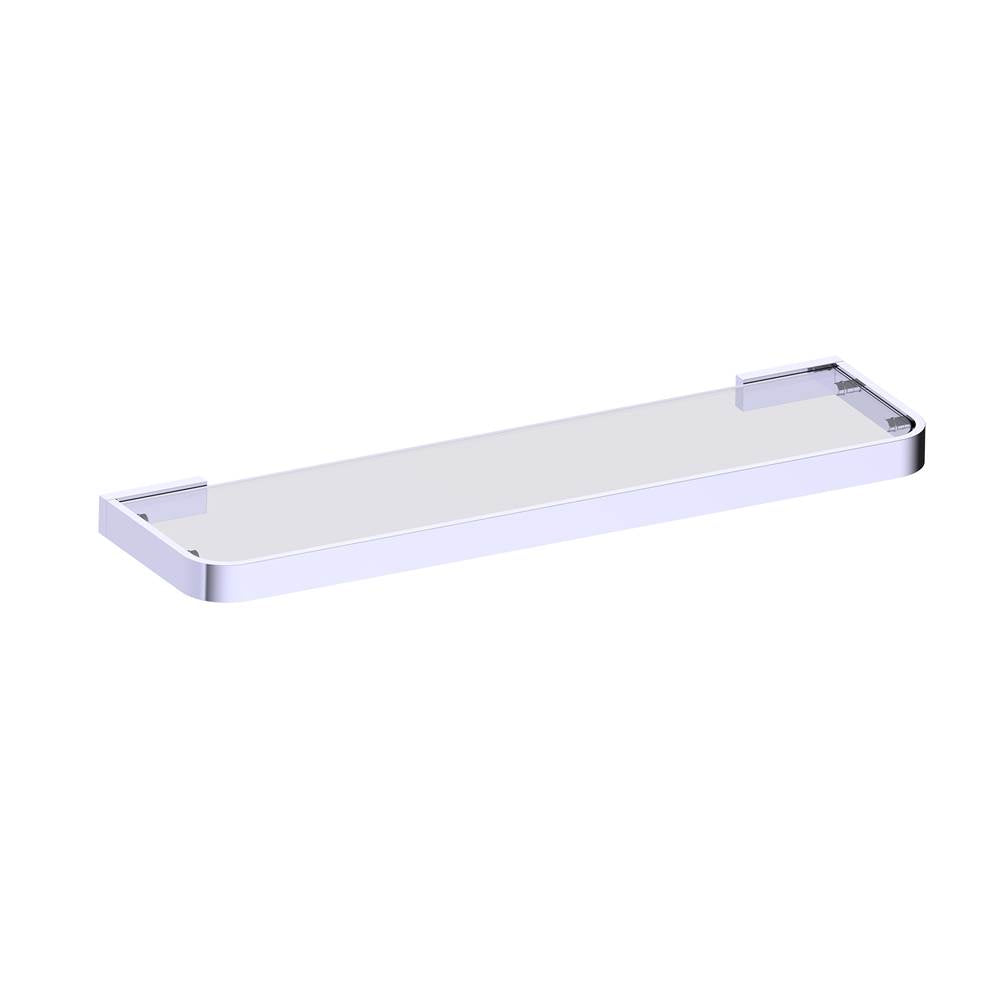 Kartners - COLOGNE - Glass Shelf-Polished Chrome - Polished Chrome