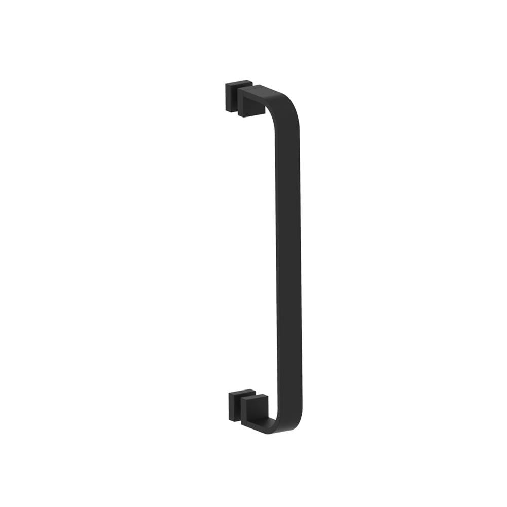 Kartners - COLOGNE - 18-inch Single Shower Door Handle-Matte Black - Matte Black