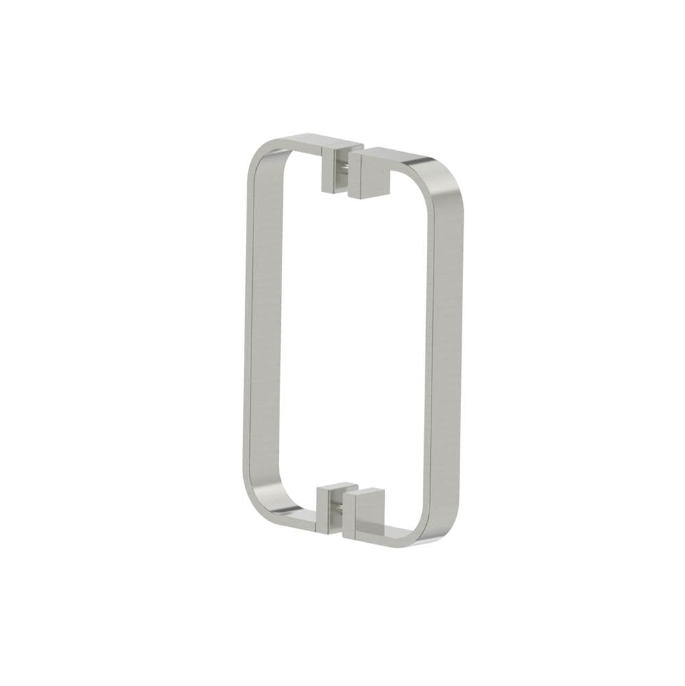 Kartners - COLOGNE- 8-inch Double Shower Door Handle-Brushed Nickel - Brushed Nickel