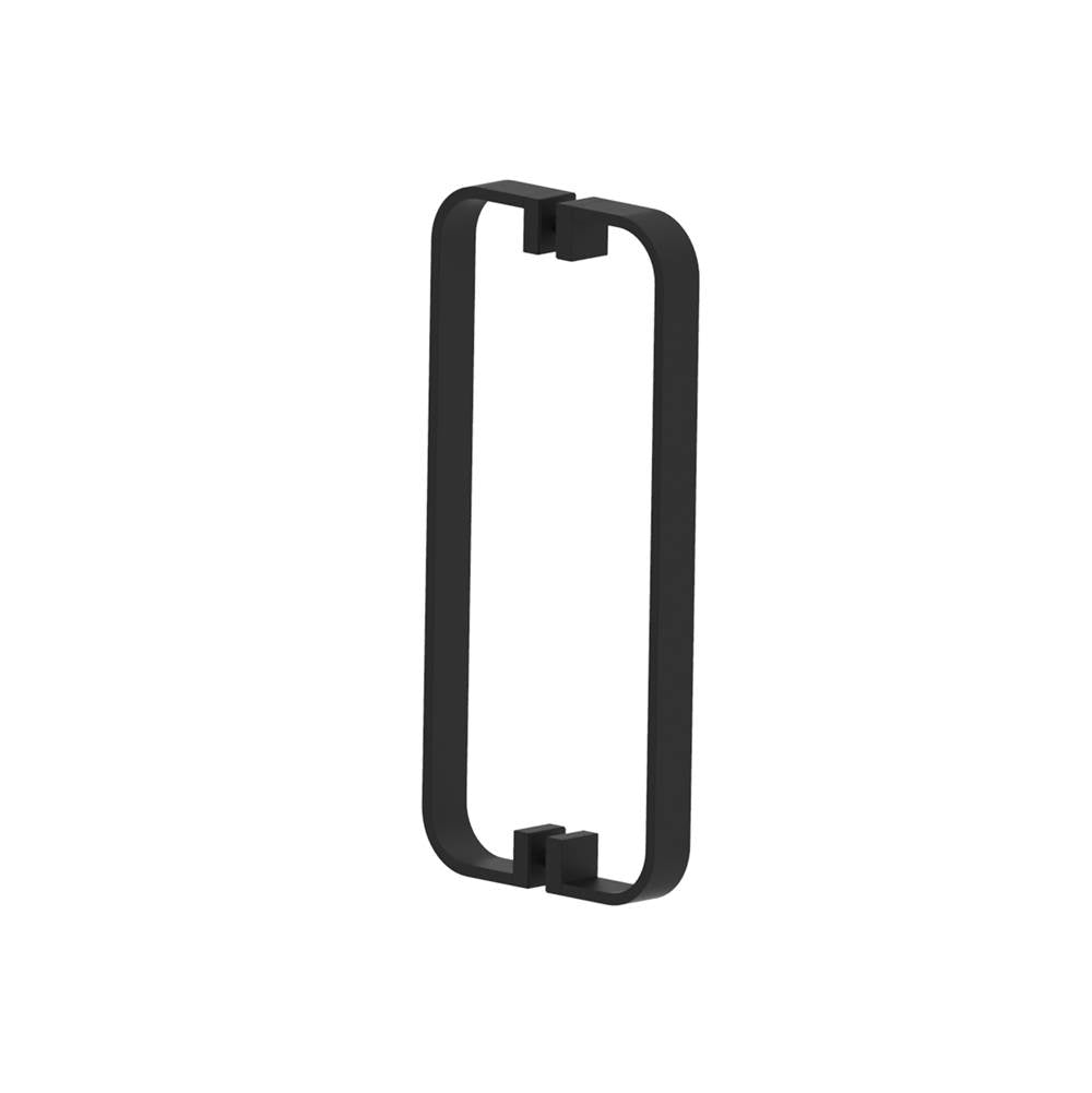 Kartners - COLOGNE - 12-inch Double Shower Door Handle-Matte Black - Matte Black