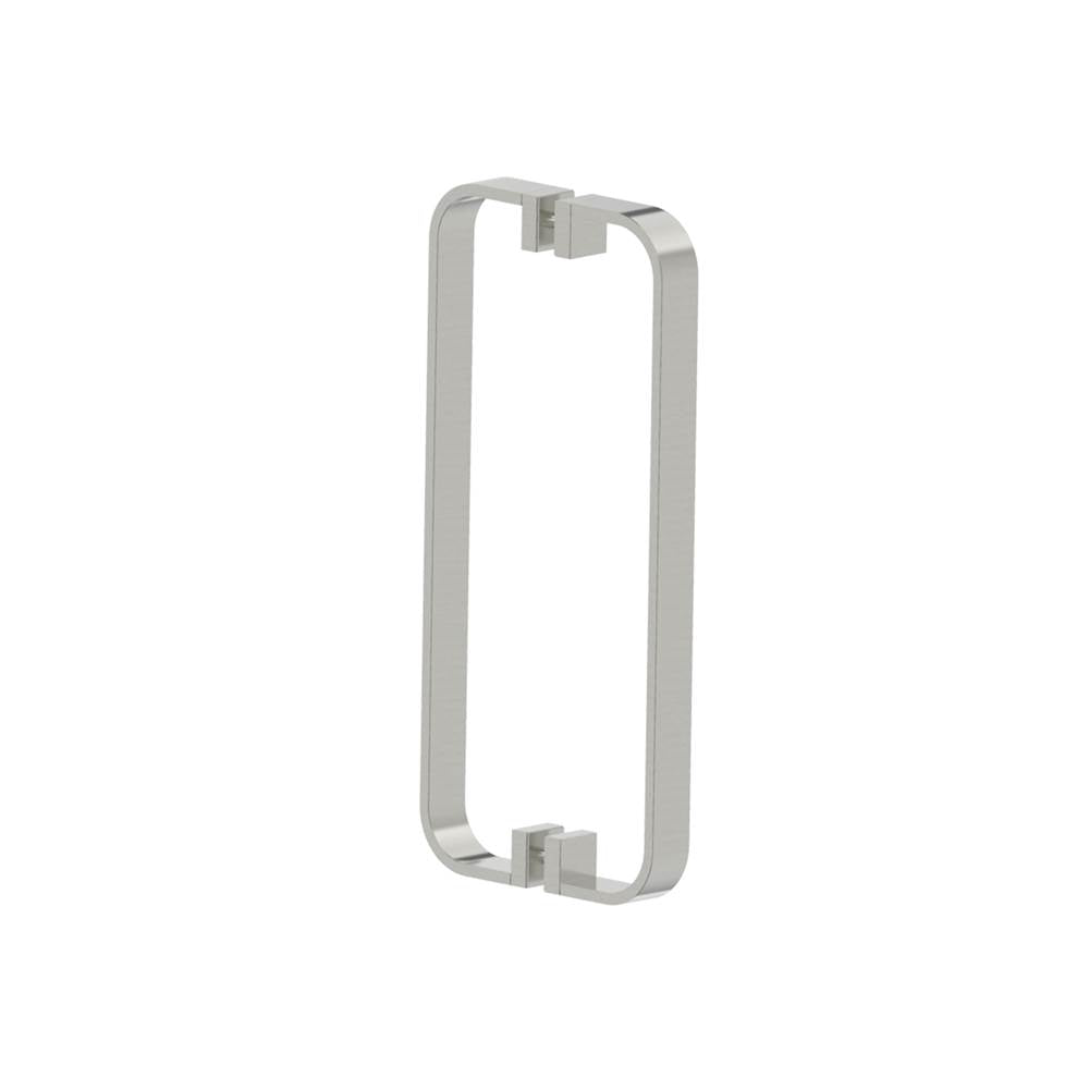 Kartners - COLOGNE - 12-inch Double Shower Door Handle-Brushed Nickel - Brushed Nickel