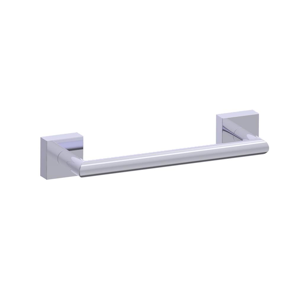 Kartners - MADRID - 9-inch Bathroom Towel Bar-Polished Chrome - Polished Chrome