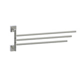 Kartners - MADRID - 16-inch Triple Towel Holder - Swivel-Polished Nickel - Polished Nickel