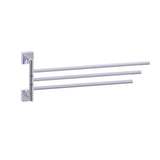 Kartners - MADRID - 16-inch Triple Towel Holder - Swivel-Polished Chrome - Polished Chrome