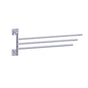 Kartners - MADRID - 16-inch Triple Towel Holder - Swivel-Polished Chrome - Polished Chrome