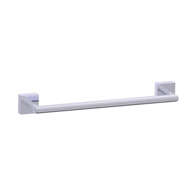 Kartners - MADRID - 12-inch Bathroom Towel Bar-Polished Chrome - Polished Chrome