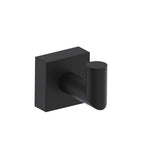 Kartners - MADRID - Single Prong Robe Hook-Matte Black - Matte Black