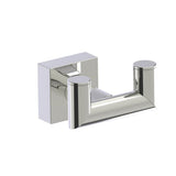 Kartners - MADRID - Double Prong Robe Hook-Polished Nickel - Polished Nickel