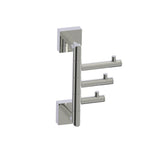 Kartners - MADRID - Triple Prong Robe Hook-Polished Nickel - Polished Nickel
