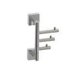 Kartners - MADRID - Triple Prong Robe Hook-Brushed Nickel - Brushed Nickel