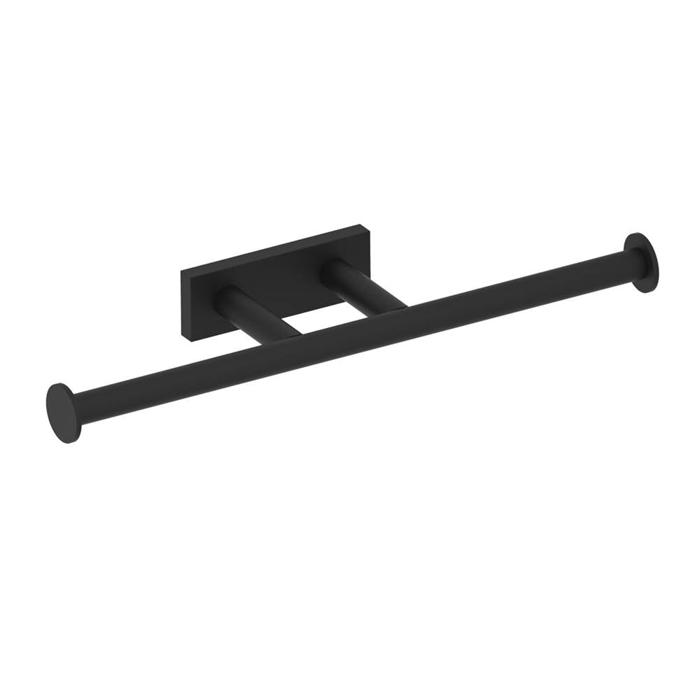 Kartners - MADRID - Double Toilet Paper Holder-Matte Black - Matte Black