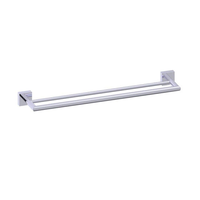 Kartners - MADRID - 18-inch Double Bathroom Towel Bar-Polished Chrome - Polished Chrome