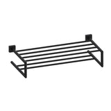 Kartners - MADRID - 21-inch Double Towel Shelf-Matte Black - Matte Black