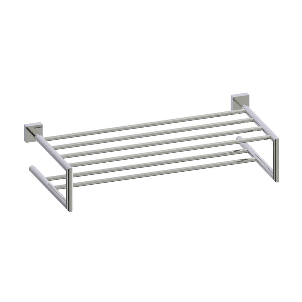Kartners - MADRID - 21-inch Double Towel Shelf-Polished Nickel - Polished Nickel