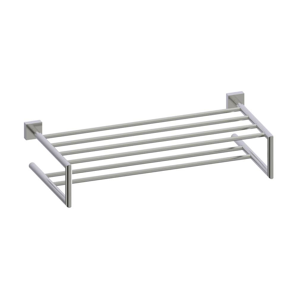 Kartners - MADRID - 21-inch Double Towel Shelf-Brushed Nickel - Brushed Nickel