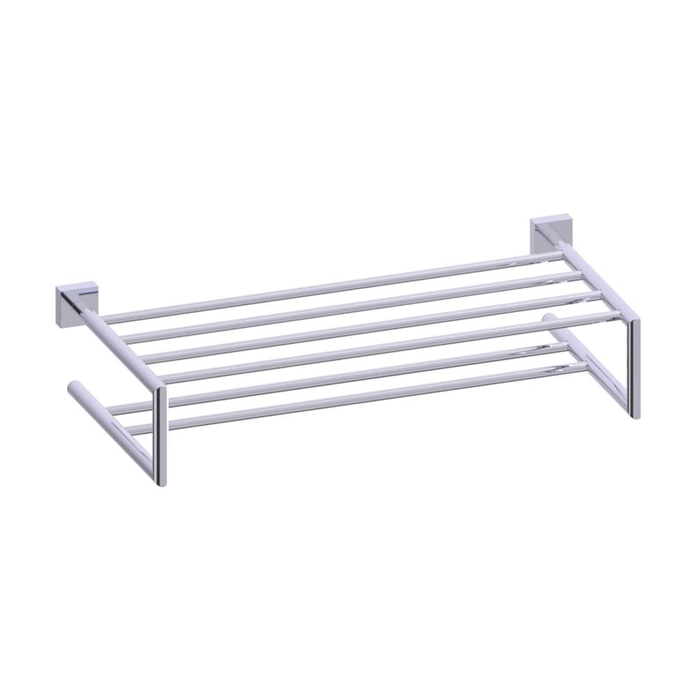Kartners - MADRID - 21-inch Double Towel Shelf-Polished Chrome - Polished Chrome