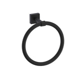 Kartners - MADRID - Round Towel Ring-Matte Black - Matte Black