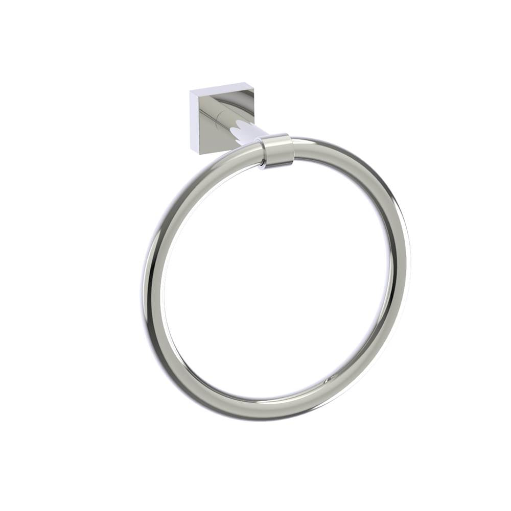 Kartners - MADRID - Round Towel Ring-Polished Nickel - Polished Nickel