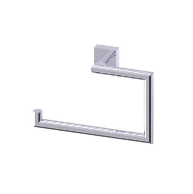 Kartners - MADRID - Towel Ring (Left)-Glossy White - Glossy White